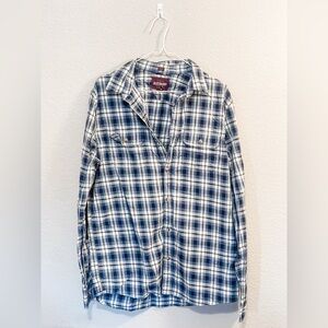 Alfani Blue Plaid Men's Shirt